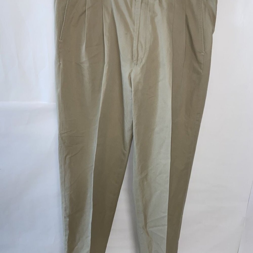 Bobby Jones Pleaded Men's Front 100 % Cotton Casual Pants Sz 36